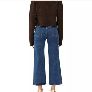 DL1961 Hepburn Wide Leg High Rise Vintage Jeans In Seacliff Blue Size 28